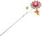 BCOATH Gartendekoration gartenskulptur terassendeko gartenzubehör metalldeko blumenstock Spielzeug für draußen Kidcraft-Spielset Gartenblumenstecker Outdoor- Schmiedeeisen rot