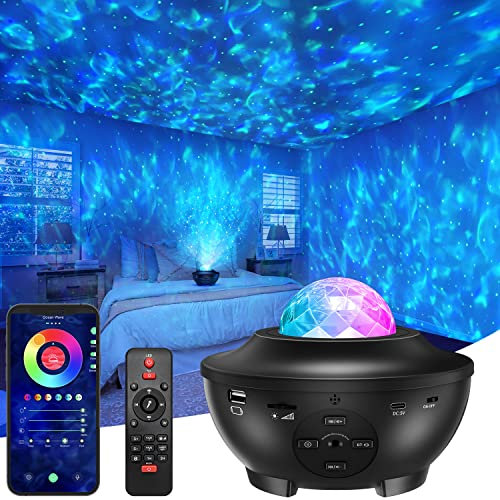 LUCUHM Star Projector – Galaxy Projector for Bedroom – LED Night Light Projector with Bluetooth Speaker, Remote, App Control – Room Decor Gifts for Kids Adults
