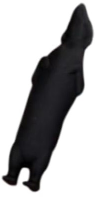 Gralara Dachshund Shaped Wine Stopper Wine Bottle Stopper Reusable Wine Gift for Birthday, Black