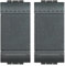 BTicino SL4003NF FP LL Deviatore 1P 16A 1 m, Antracite, 1 Pezzo (Confezione da 2)