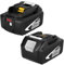 2 pièces 5500mAh Remplacement pour Makita 18V Batterie 5.5Ah BL1850B BL1860B BL1850 BL1860 BL1840B BL1830B BL1820B BL1840 BL1830 BL1835 BL1845 avec indicateur LED