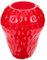 MAGICLULU Petit Vase Décoratif en Verre en Forme De Fraise Support De Fleurs Hydroponique Objet De Décoration pour Centre De Table