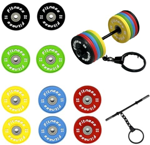 Schlüsselanhänger Mit Hantel, Hantel Fitness Schlüsselanhänger, Stilvoll, Abnehmbar, Für Fitnessbegeisterte Geeignet, Ist Ein Praktisches Accessoire Für Fitnessstudios Und Den Alltag