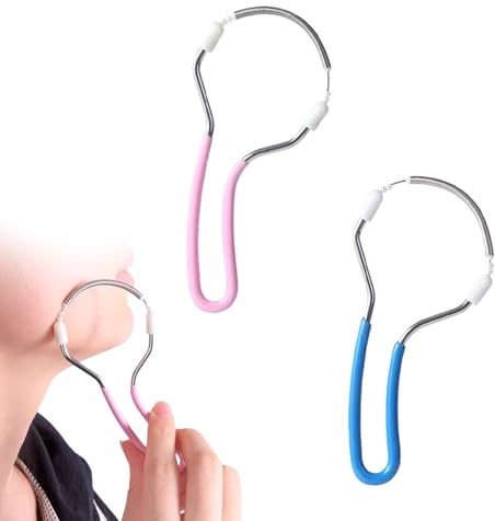 2 Stück Gesichtshaarentferner für Frauen,Gesichtsepilierer,Haarentfernung Gesicht Damen,Damenbart Entferner,Frühlings Gesichtsepilierer,Edelstahl Epilierer,Haarentferner für Stirn,Wange,Oberlippe