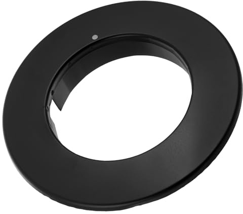 Flue Wall Hole Decorative Cover Cast Iron Fireplace Pipe Collar | Black round Flue Cover, Stove Pipe Decorative Cover for Living Room and Study