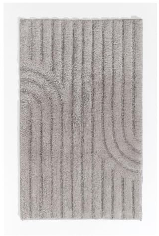 Casa Nova Badematte MINORI, Grau, 60x100 cm, Baumwolle