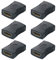 GTIWUNG 6 Pezzi Accoppiatore HDTV, HDTV Femmina a Femmina Adattatore per Estendere la Lunghezza del Cavo HDTV, Adattatore HDTV a HDTV Placcato in Oro, Nero