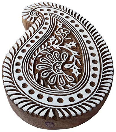 Royal Kraft Original Drucken Stempel Groß Paisley Design Großer Holz Blöcke