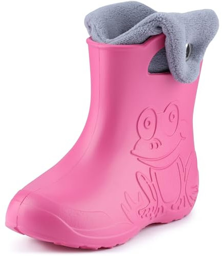 Ladeheid Stivali Bambino e Bambina in Eva LA-CA-04 (Rosa/Grigio, 22/23 EU)