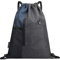 LIVACASA Mochilas de Cuerdas Mujer Hombre Toma USB para Auriculares con Bolsillos Mallas para Botellas Tela Oxford Bolsa de Cuerdas Mochilas Impermeables Yoga Gimnasio Deportes Azul Oscuro 43 * 33cm