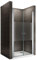 GINA Porte de douche H 185 cm largeur réglable 96 à 100 cm verre semi-opaque