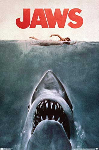 Trends International Jaws-One Sheet Wandposter, 61 x 91,4 cm, ungerahmt