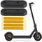 Fututech Kit Dekorative Hinterradabdeckung + Reflektierender Aufkleber für Segway Ninebot Max G30 G30D Elektroroller Zubehör Roller Ersatzteil