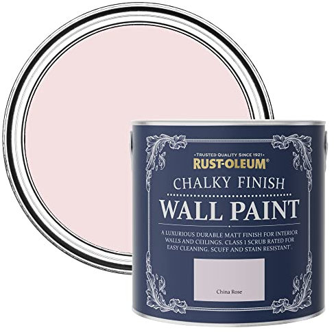 Rust-Oleum Pink Matt Emulsion Wall Paint - China Rose 2.5L