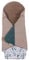 ULLENBOOM Einschlagdecke Babyschale, 100% OEKO-TEX Materialien, Eukalyptus (Made in EU) - Babydecke für Kindersitz oder Kinderwagen, kuschelige Decke für Babys, Ideal für Herbst und Winter