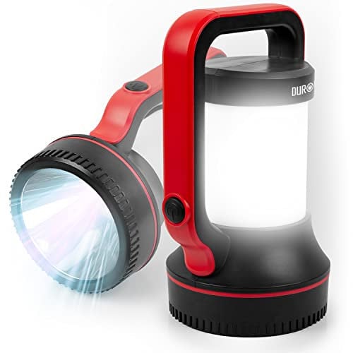 Duronic RL74 Linterna Recargable 2 en 1 | Potente lámpara de 7W | Antorcha de 300 lúmenes y foco de 320 lúmenes | hasta 17h de uso | Ideal para camping | Emergencia | Senderismo