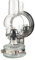 amanigo Wandmontierte Öllampe - 10,24 Zoll Petroleumlampe Vintage Öl-Paraffin-Laterne mit Glaskamin Wandleuchte for den Innenbereich (Color : Black)