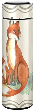 KAAVIYO Renard Art Animalier Bouteille d'eau Isotherme Mug pour en Acier Inoxydable Isolé