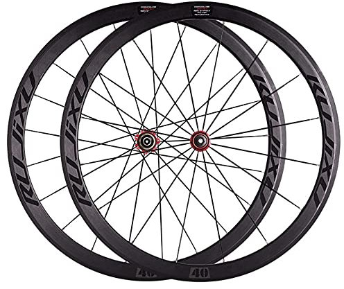 Fahrrad Laufradsatz 700c Felge 40mm Schnellspannräder V/C Bremse Carbon Nabe für 7 8 9 10 11 Geschwindigkeit Kassette 1925g Road Cruiser Fahrradräder