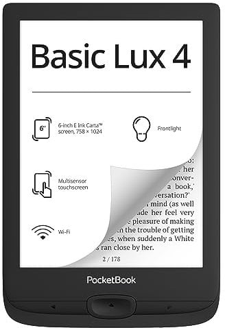 PocketBook Basic Lux 4 Lector de Libros Electrónicos 6 8GB Negro