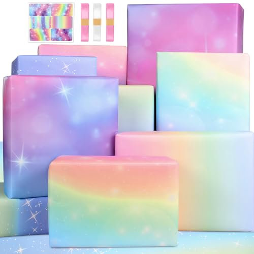 Carta Regalo Ragazza Donne Femmine Carta da Regalo Compleanno,Carta Regalo Compleanno,Carta da Pacchi per Regali da Fata,Carta da Pacco Regalo,Carta da Regali Carta da Pacchi Carta Pacco Carta Regali