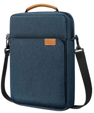 Laptop Bags Laptop-Tablet-Umhängetasche for MacBook Air Pro 11 12 9. / 10,5 Zoll 11 Zoll iPad Pro Air Tablet-Tragetasche for Surface HP DELL Tasche Laptop ( Color : Dark blue , Size : 12-13.3inch )