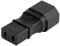 JSADZKJ IEC320 C14 zu C9 Power Plug Adapter C14 männliche Buchse zu C9 weibliche Stecker 15A/125V AC Konverter für Standard Computer Power Adapter C14 zu C9