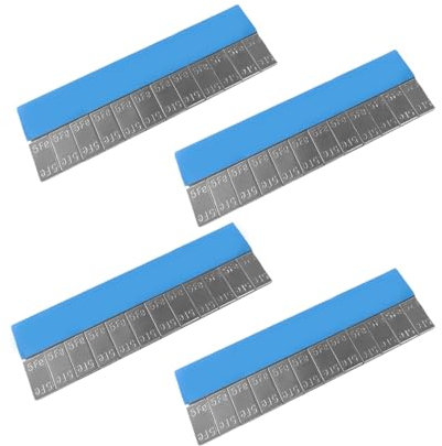 CGEAMDY 4 Stück Klebegewichte Auswuchtgewauswuchtgewichte, Klebegewichte Auswuchtgewichte Stahlgewichte, Auswuchtgewichte Klebegewichte Aus Stahl Stahlgewichte, Für Alufelgen Selbstklebend(240g)