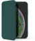 Zuvirelx Glatte Silikon hülle für iPhone X/XS, Staubbeständig‌, Slim, Taschentauglich‌ Handyhülle Cover Case für Apple iPhone X/XS - Tiefgrün