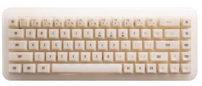 Akko YU01 - Tastiera meccanica da gioco con tasti trasparenti, retro RGB, hot swap, 2.4G Wireless/Bluetooth/Wired, 68-Key, layout US (switch antico Jade, V3 Piano Pro)