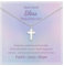FLHEART Sterling Silver Cross Necklace for Kids - Dainty Cross Pendant Necklace Christening Gift for Godchild, Easter First Communion Confirmation Baptism Gifts for Boys Girls (Girl, Silver)