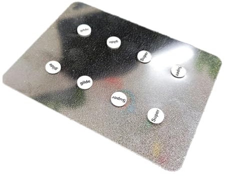 Ginobili 1 Pièce de Patins de Souris en Verre, Coussinets de Pieds Universels à Petits Points Ronds, Tapis de Souris DIY pour Souris de Esports Couleur: B