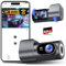 CIEVIE Dashcam Auto Vorne 4K, 1,5 IPS Display & 5G WiFi & 64GB Karte, 360° Drehbar Mini Dash Cam, Auto Kamera mit WDR Nachtsicht, 24/7 Parküberwachung, G-Sensor, Loop-Aufnahme, 170° Weitwinkel, C200