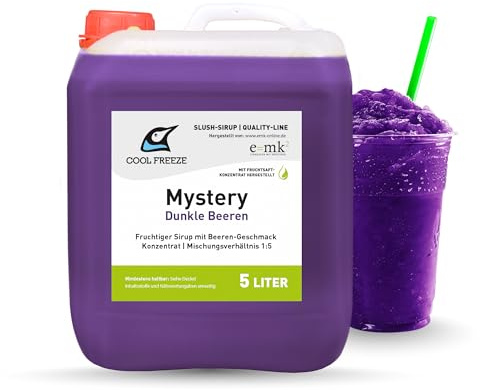 Slush-Sirup Konzentrat 5 L – Mystery Aronia Saft & dunkle Waldbeeren | Quality-Line | Fruchtsaftkonzentrat in Top-Qualität