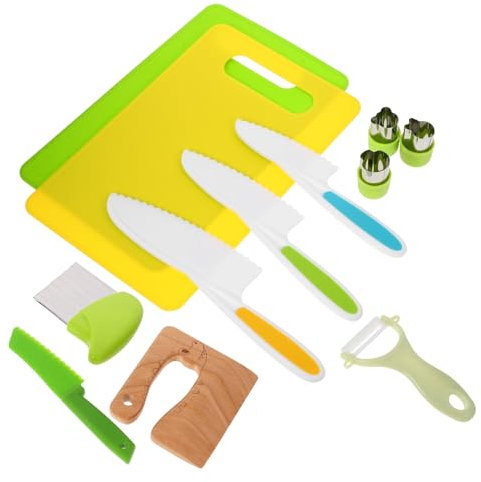 SUPVOX Kit De Couteaux pour Garçon Fille Montessori De Cuisine De Simulation Jouets De Cuisine pour Garçon Fille