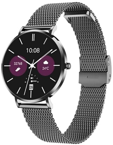 bergxperten A 5 Mini Smartwatch 1,19 LCD Display, Sportmodi, Herzfrequenz- & SPO₂-Tracking, Bluetooth Anrufe, Schlafüberwachung