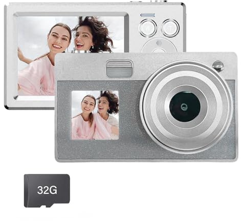 1.Bildschirm 5000W Kamera 16x Zoom Stoßfest Video für Teenager Outdoor Fotografie Student Kamera mit Doppeldisplay