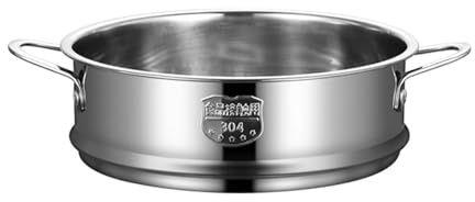 BinaryABC Stainless Steel Dumpling Steamer Basket for Pot,22cm Steamer Insert for Food Veggie Rice Noodle Roll (8.66INCH)