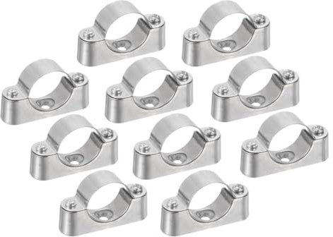 Ludom Lot de 10 Supports de Tuyau de 32 mm pour tuyaux en PVC, câbles et Fils