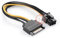 Cable adaptateur alimentation SATA vers carte graphique 6 pins PCI-E 6 male