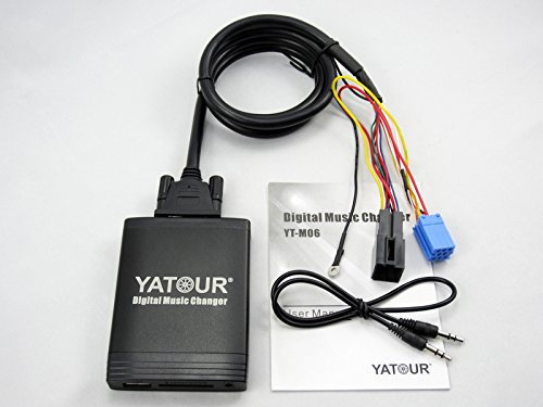 YATOUR Coche Digital Cambiador de Musica Adaptador de MP3 Interfaz Autoestéreo USB Dakota del Sur AUX Bluetooth (Opcional) Radio paraVW 8Pin