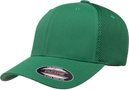 Flexfit Unisex Ultrafibre Airmesh Fitted Trucker Hat Hut, grün, L/XL