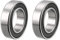 sourcing map 2 Stücke Doppelt Abgedichtet Rillenkugellager 16287-2RS Z2 16mm x 28mm x 7 mm Chromstahl Kugellager für Skateboard