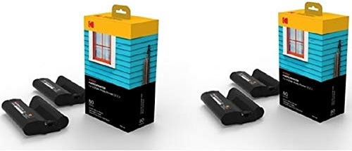 KODAK Pack Bundle 2 x PHC80 – Cartouche et papiers 160 photos format 10 x 15 cm (Compatible imprimante KODAK PD450, PD480, PD450WIFI et PD460)