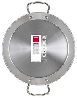 Metaltex - Paellera INDUCCION Acero Inoxidable 7 Raciones (36 cm)