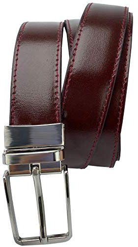 MÁRQUEZ CINTURONES Cinturón de piel para hombre chapa 95 cm negro