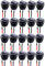 RUNCCI-YUN 20 pcs Interruptores Basculantes Redondo, Interruptor basculante 2 Pin,SPST interruptores basculantes,Color Negro,con alambres previamente Soldados (6 A - 125 V CA, 3 A - 250 V)