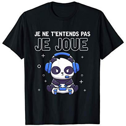 Gaming Jeux Idée Cadeau Pour Gamer Jeux Vidéo Panda Gaming T-Shirt