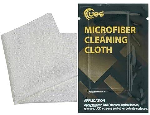 UES Lint Free Superfine Microfiber Cloth for Cleaning Lens, Phone Screen, Laptop, Eye Glasses, Tablet LED (8pcs - 15cm x 15cm)