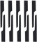 Lot de 10 lames de scie pneumatique bimétalliques en acier carbone compatibles avec les lames de scie Silverline 633549 pour bois, fibre de verre, plastique, tôle, etc. (18T)